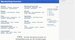 Desktop Screenshot of mediavejviseren.dk