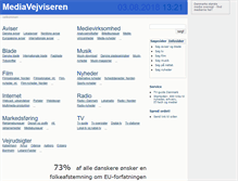 Tablet Screenshot of mediavejviseren.dk